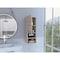 Tuhome Mila Bathroom Cabinet, Two Interior Shelves, Two External Shelves, Single Door Cabinet, Light Gray MLZ6585 - alternate 1